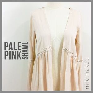 [ limonata ] NWOT open light pink cardigan