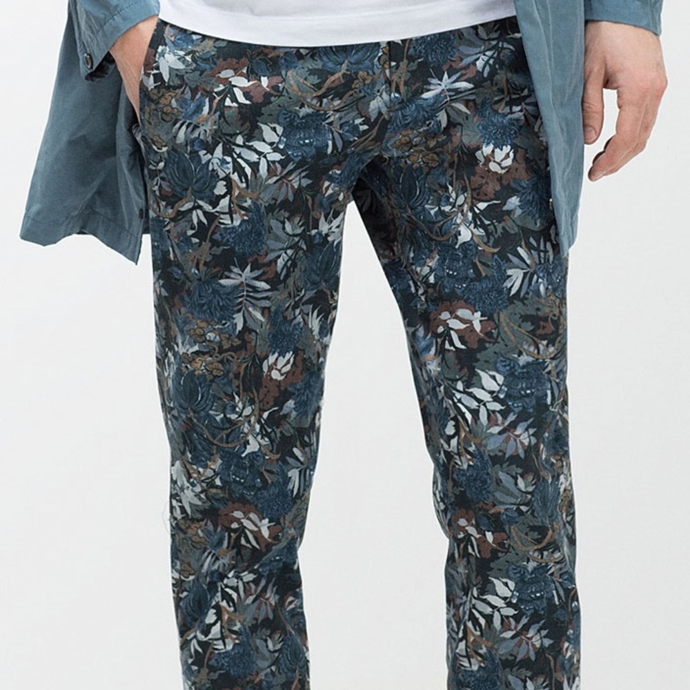 ⚡️NWOT Zara Man Floral Print Pants Trouser✨