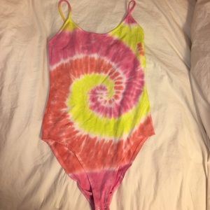 Tie-dye body suit