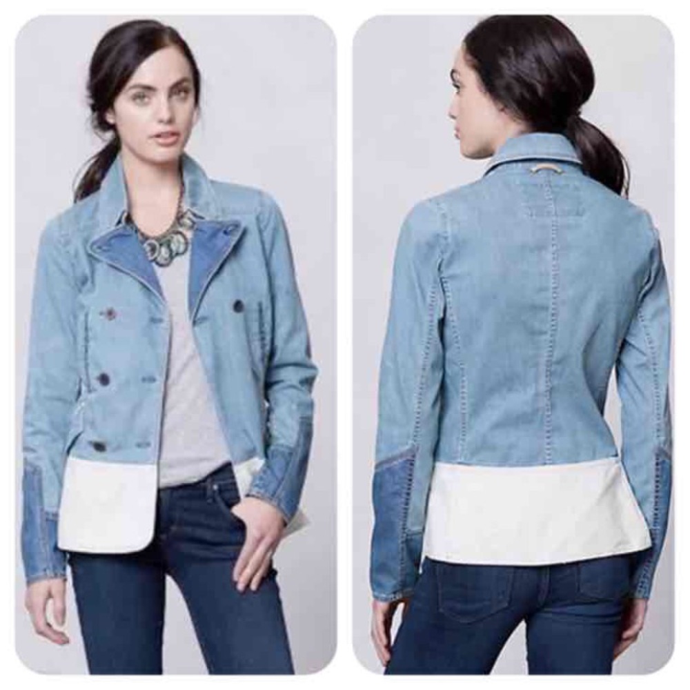 Holding Horses Denim Jacket Peacoat
