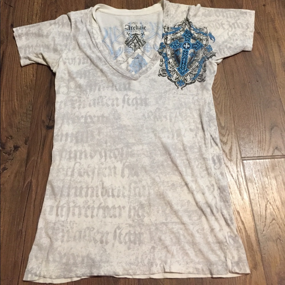Affliction v-neck Tshirt excellent condition
