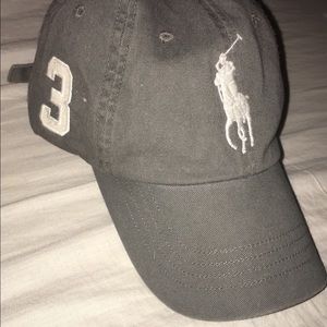 Grey polo dad hat