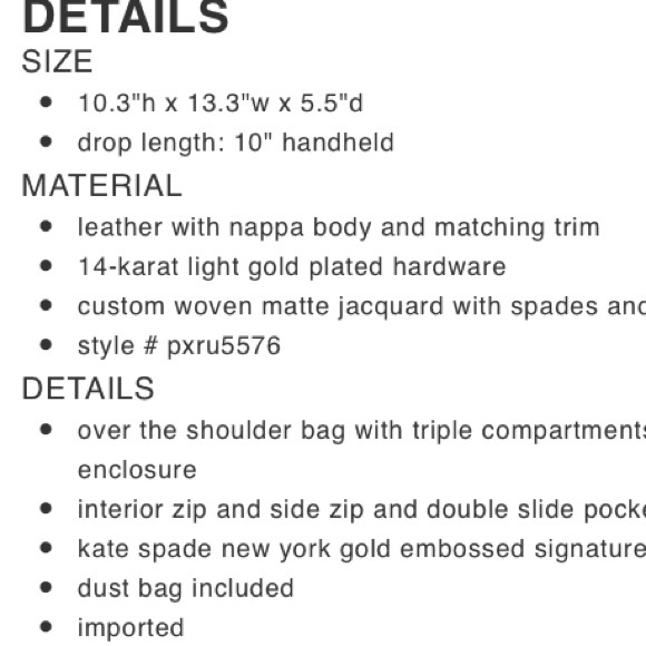 🎈SOLD 🎈[Kate Spade] quilted leather purse - Picture 7 of 7