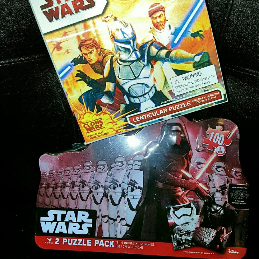 Star Wars 2 Puzzle pack & Star Wars lenticular puz