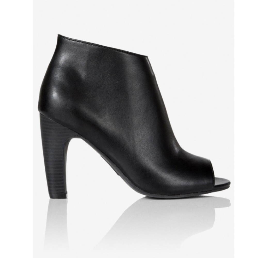 Express Peep Toe Heel Booties