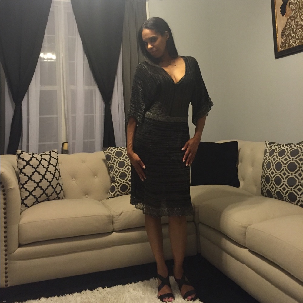 Black and Silver sexy dress