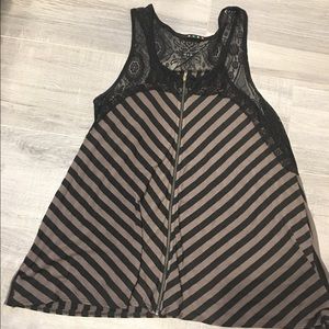 MAKE OFFER DONATING TOMORROW Lace and Stripe top