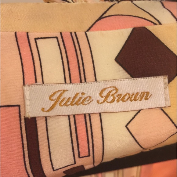 Julie Brown Silk dress - Picture 2 of 4