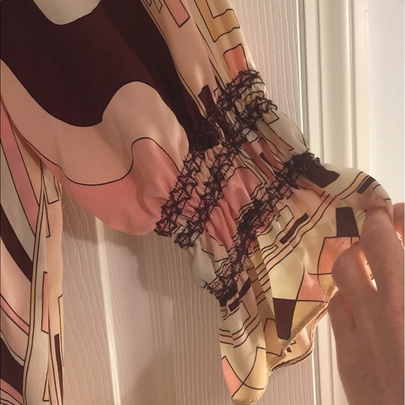 Julie Brown Silk dress - Picture 3 of 4