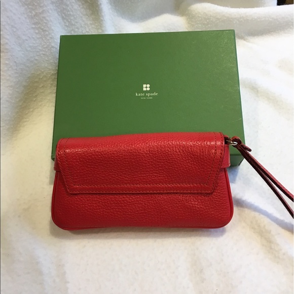 Kate Spade red clutch - Picture 3 of 4