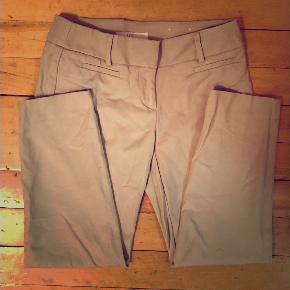Worn twice Loft khaki pants