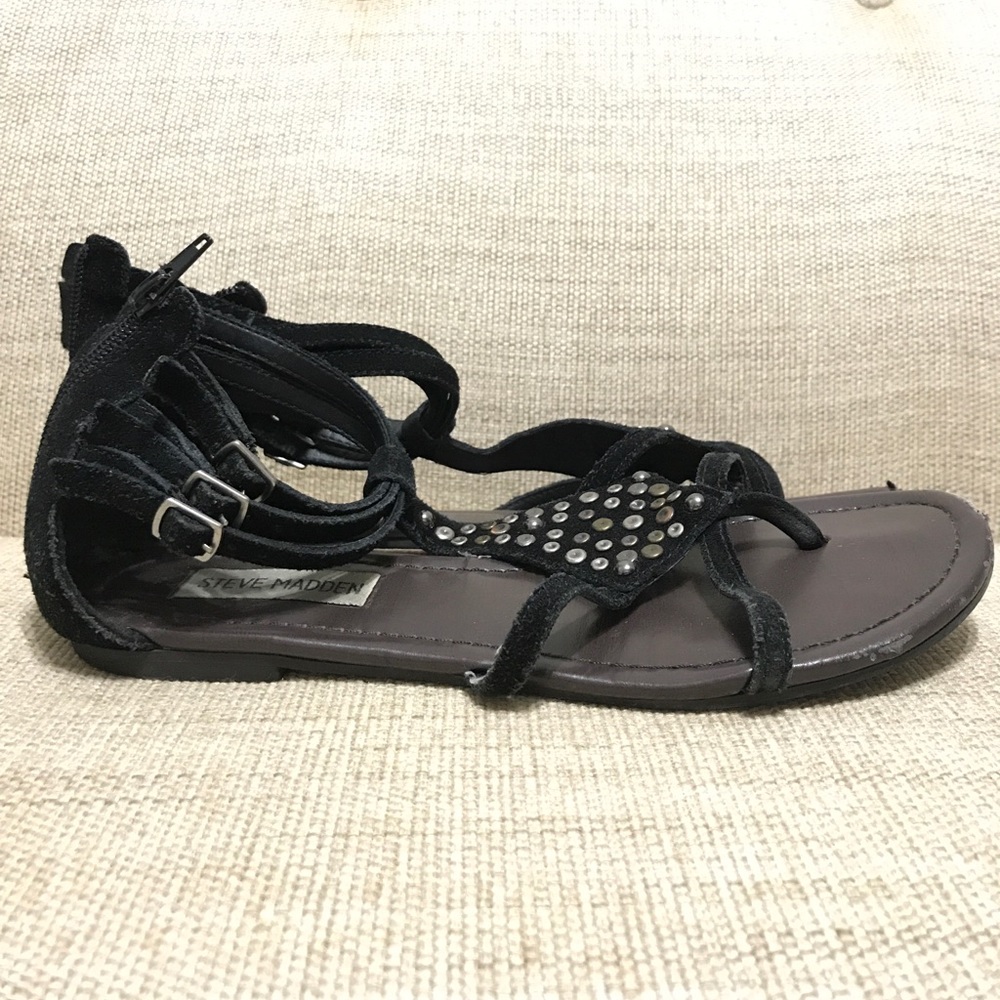 Steve Madden Zip Up Flat Sandals