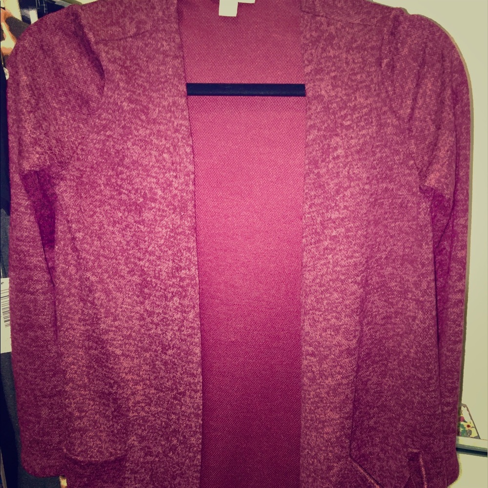 LulaRoe XS burgundy Sarah EUC