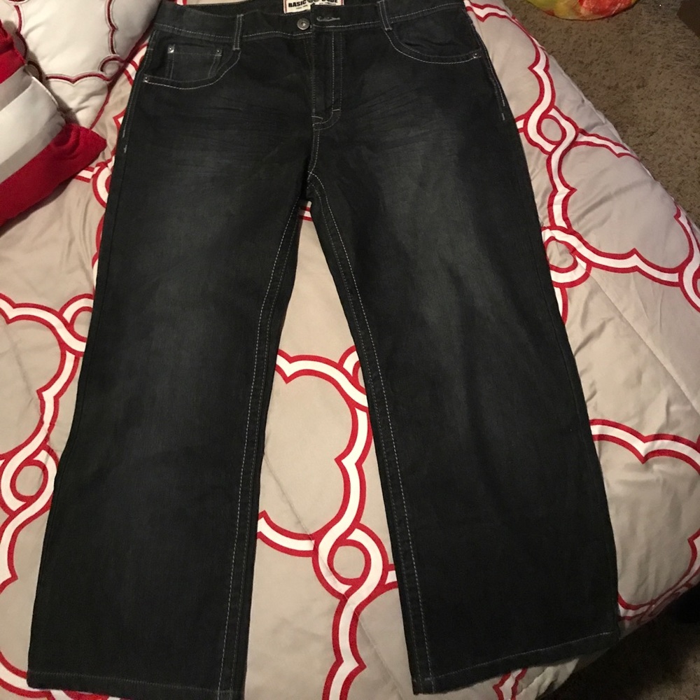Men's black jeans