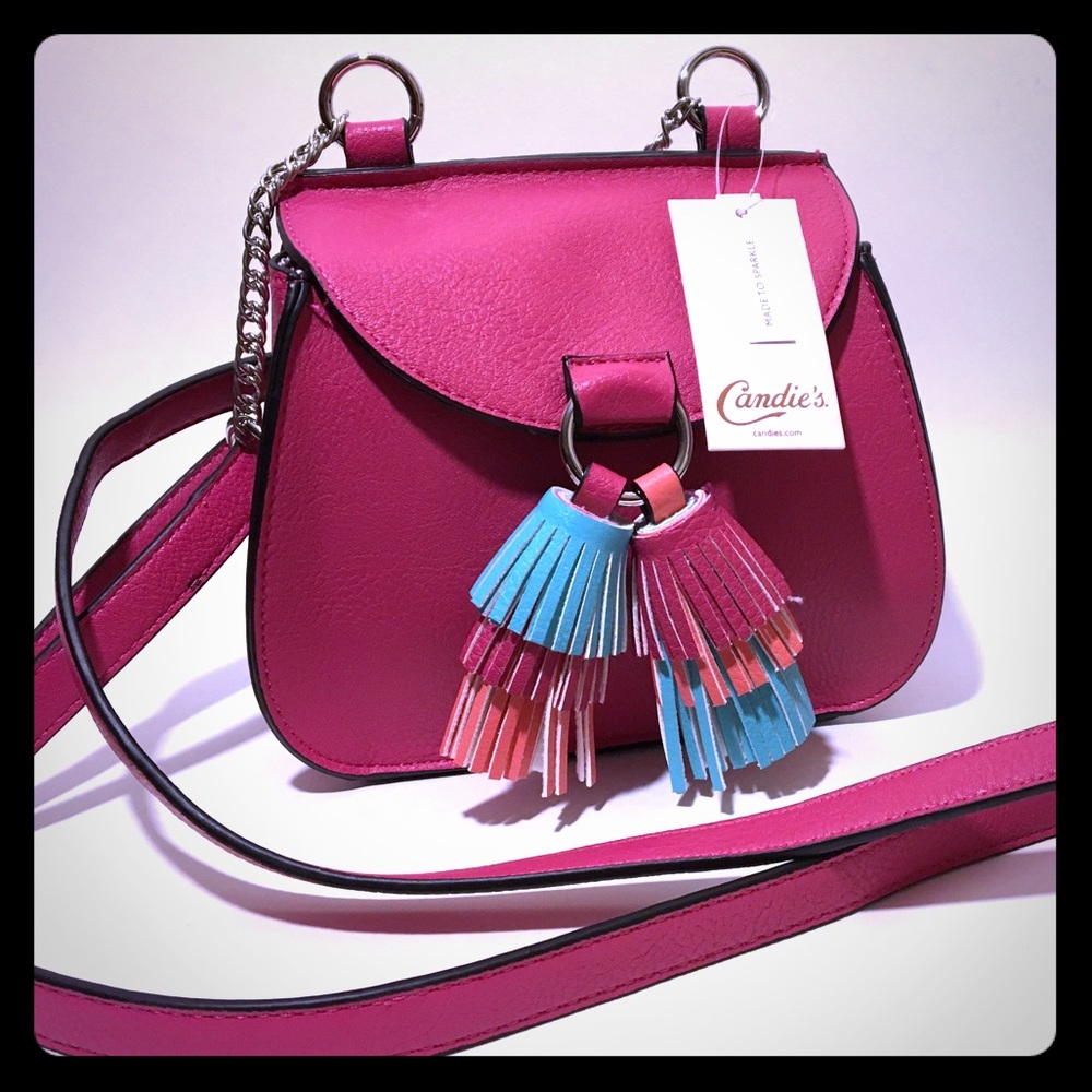 CANDIE'S • FUCHSIA • CROSS-BODY • 7x6 in • NWT