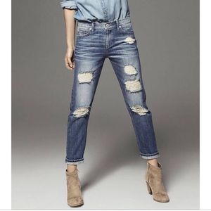 Express distressed boyfriend jeans 4