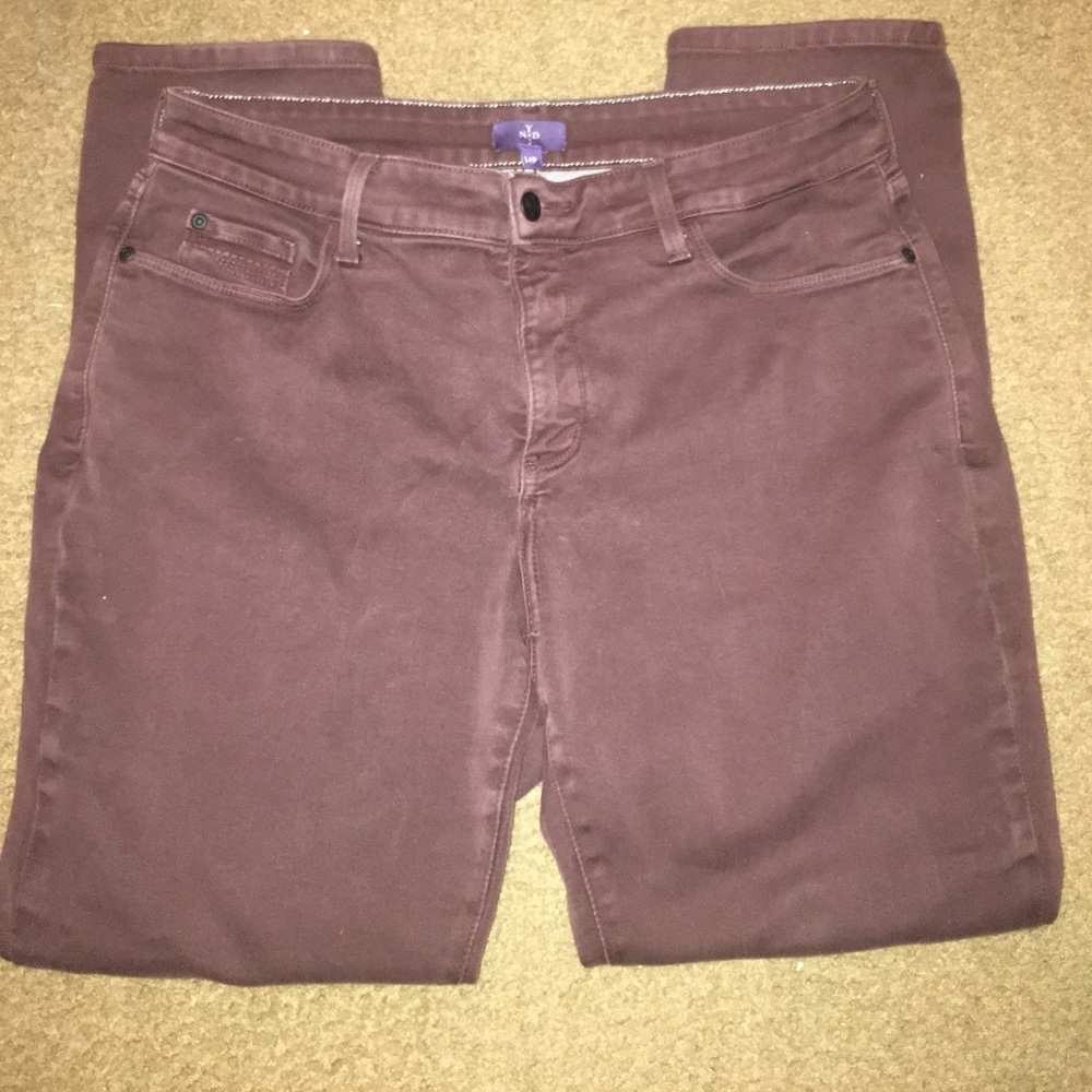 NYDJ Size14p Legging Burgandy
