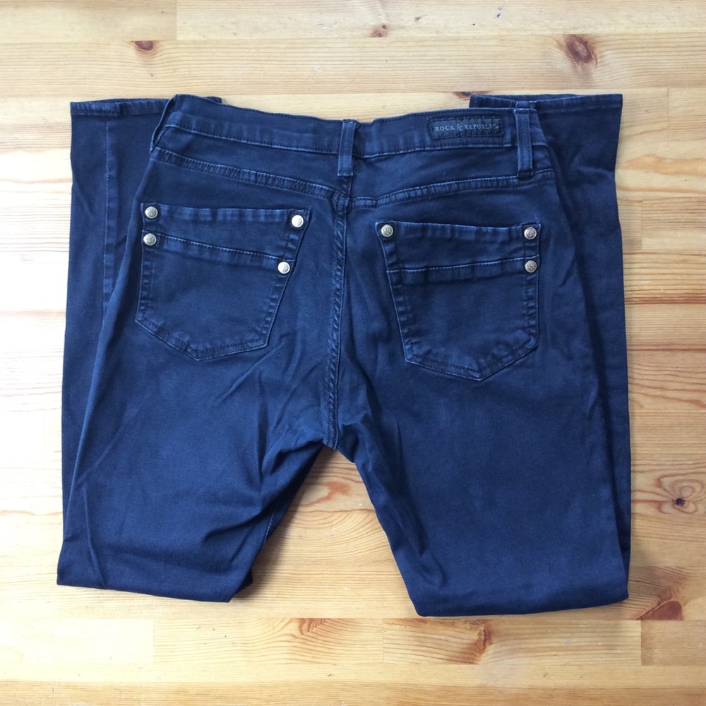 Rock & Republic Kashmiere Black Jean Leggings