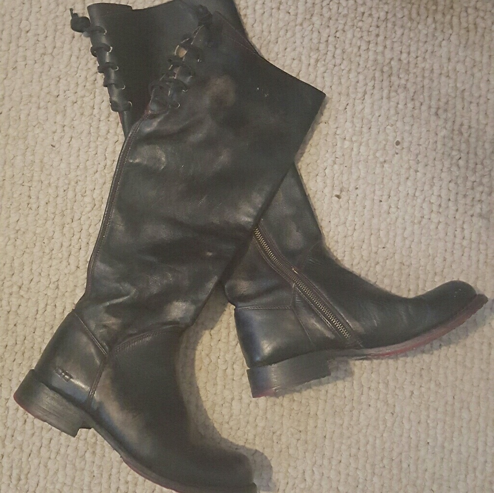 Black Handwashed Bedstu Manchester Boots