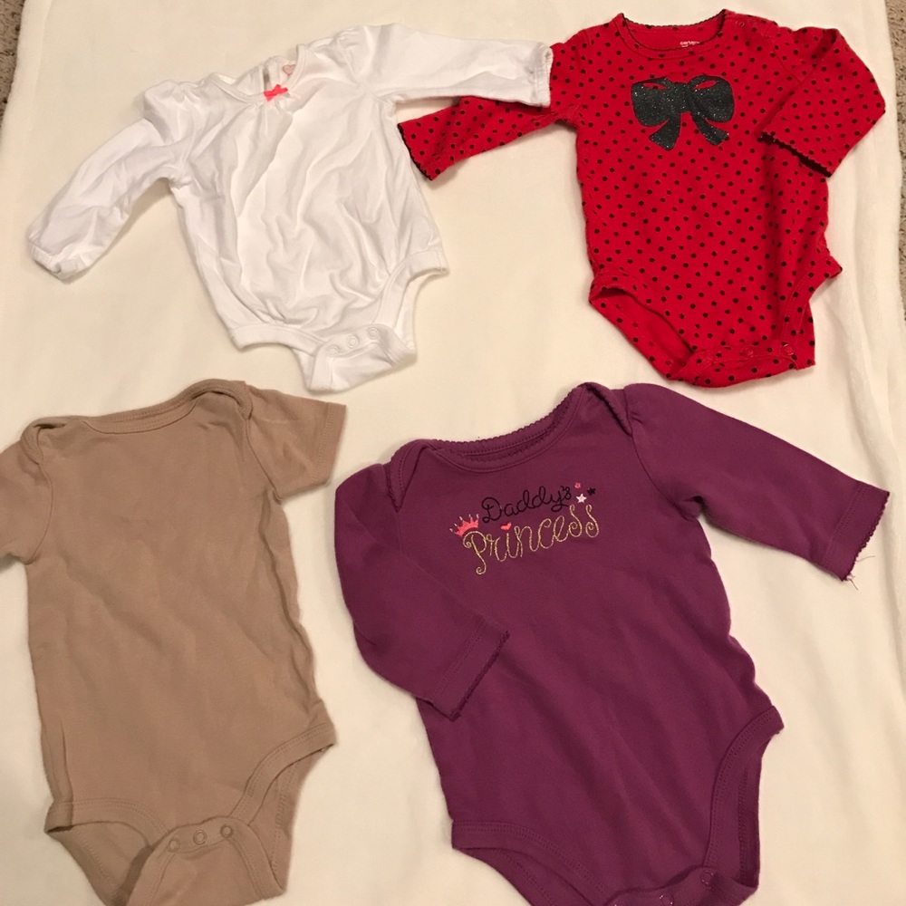 Baby girl onesie lot
