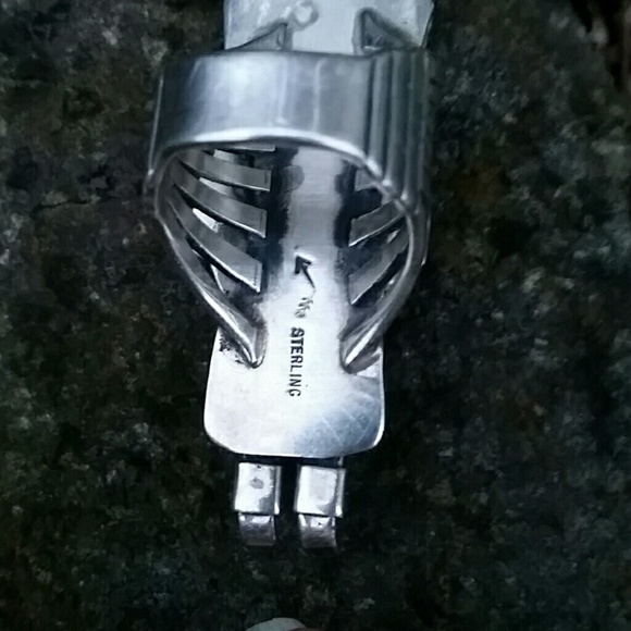 RESERVED Sterling Silver Turquoise Kachina Ring - Picture 5 of 8