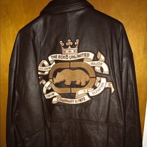 ecko leather jacket