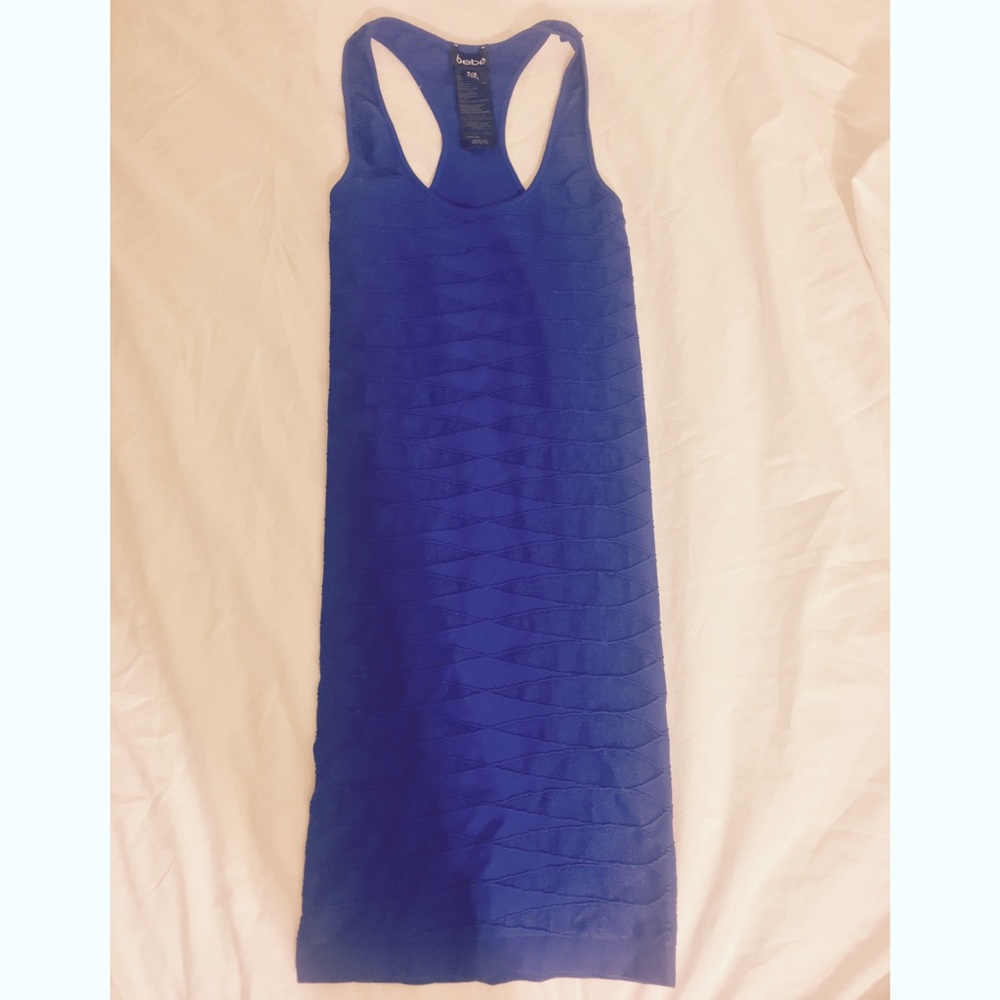 Bebe blue bandage dress