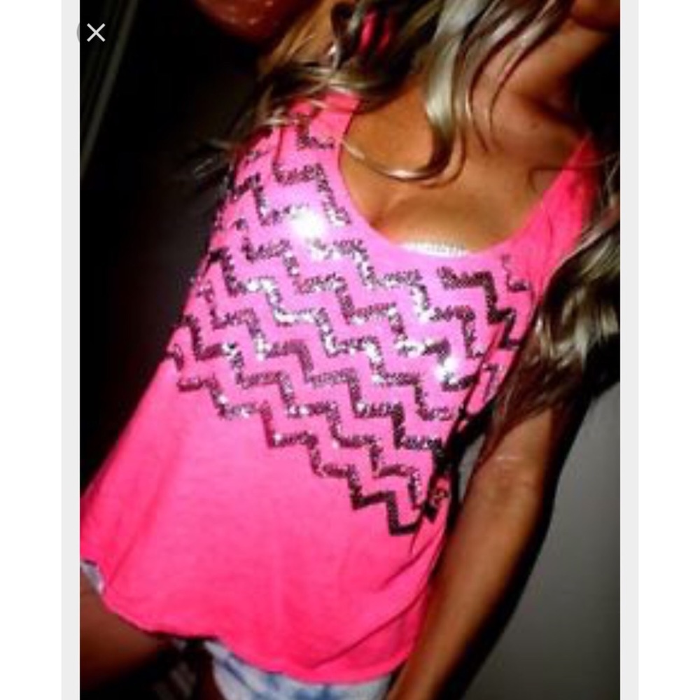 PINK Victoria's Secret sequined tank top