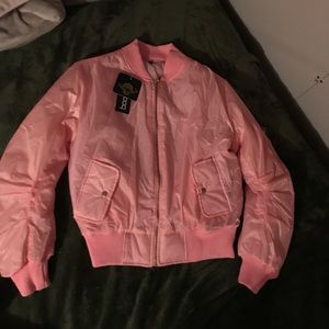 Boohoo light pink jacket!