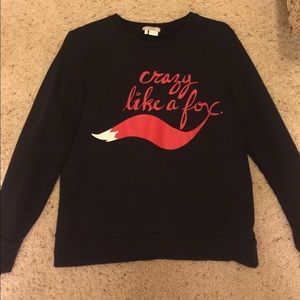 Kate Spade crazy like a fox sweatshirt