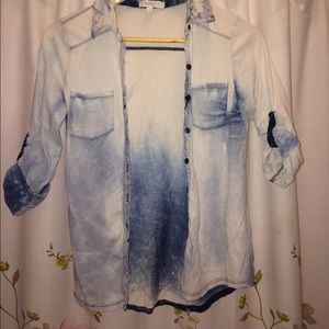 Cool acid washed button up!
