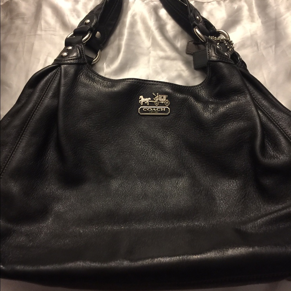 Large Leather Coach Hobo Bag