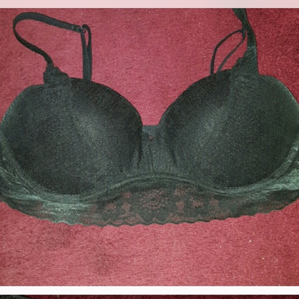 VS Pink Black Bralette
