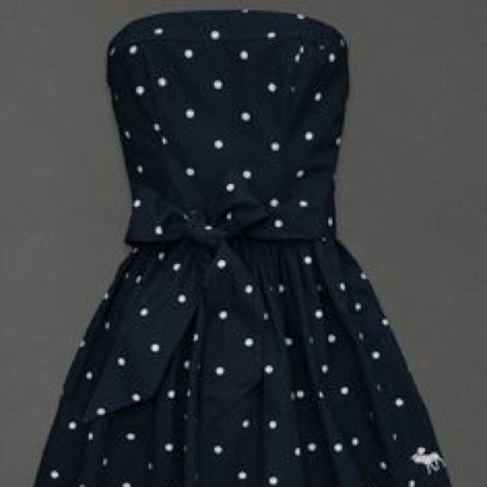 Abercrombie & Fitch Blue polka dot mini dress