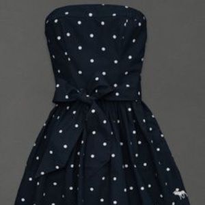 Abercrombie & Fitch Blue polka dot mini dress