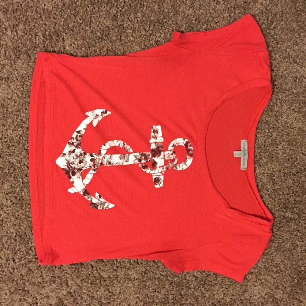 Floral Anchor Crop Top