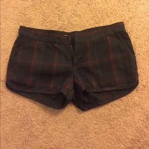 RVCA plaid shorts
