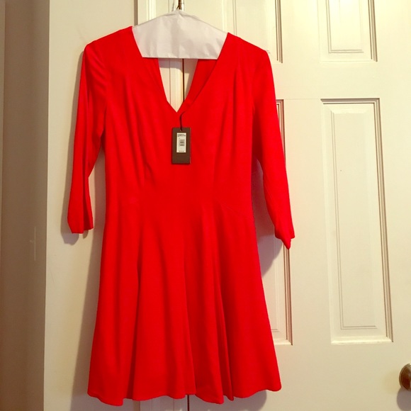 NWT • A/X Red Skater Dress - Picture 1 of 2