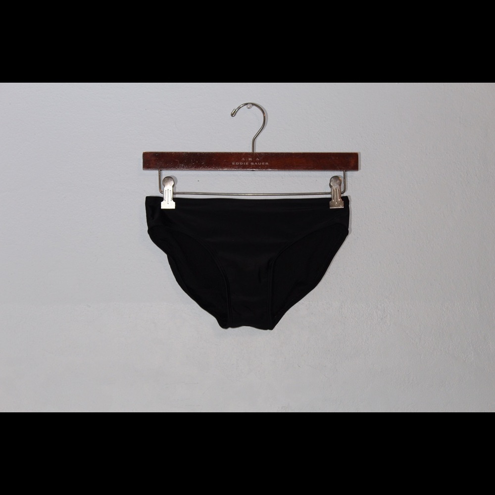 black swim bottoms