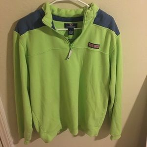 Lime green vineyard vines shep shirt
