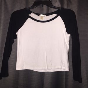 Cropped Baseball Tee