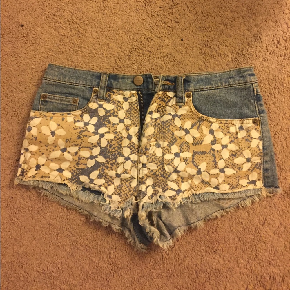 RVCA denim shorts