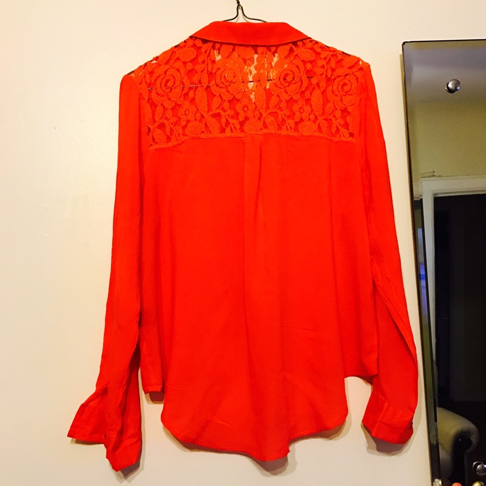 Lace button up - Picture 2 of 2
