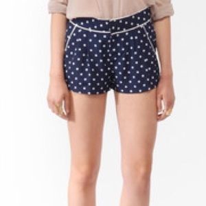 Forever21 Blue polka dot shorts