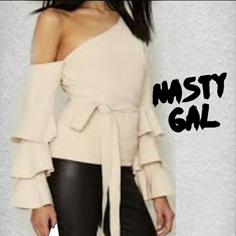 NWT One shoulder top by Nasty GAL