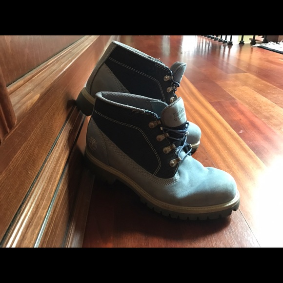 Timberland Premium Blue Over Blue Chukka Boots