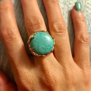 Shannon Ring in Turquoise Magnesite