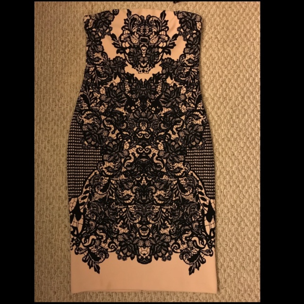 Strapless Patterned Express Dress