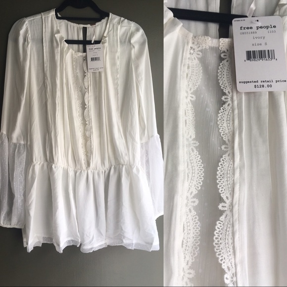 🎉NWT Free People flowy boho tunic - Picture 7 of 8