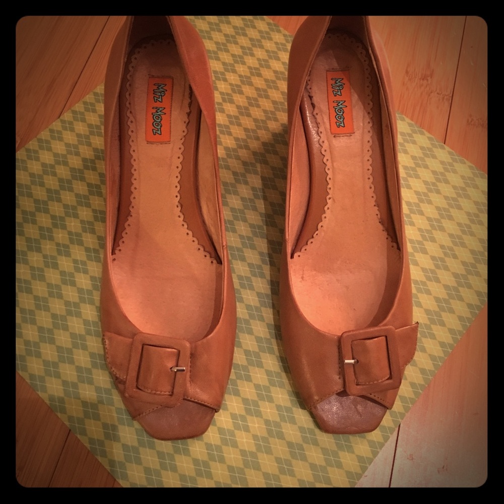 Miz Mooz new wedges peep toe size 7.5